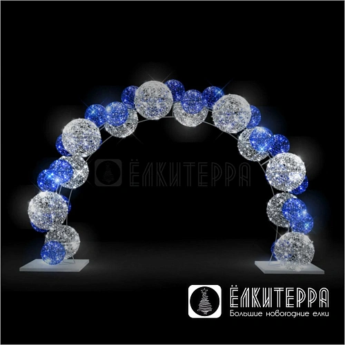 Световая арка Bubbles, ширина 5,5 м высота 3,65 м